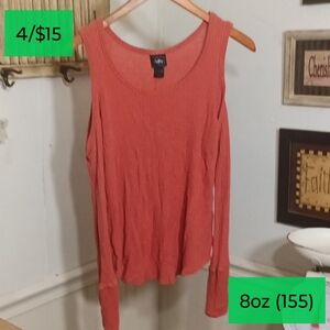 day Trip cold shoulder thermal shirt
